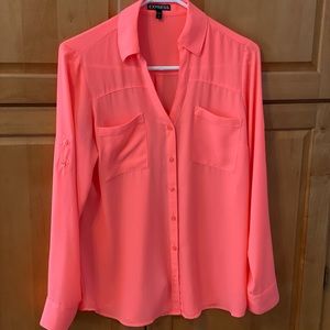 Business casual button down. button up sleeves to make it a 1/4 sleeve shirt